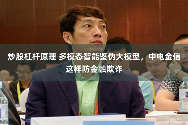 炒股杠杆原理 多模态智能鉴伪大模型，中电金信这样防金融欺诈