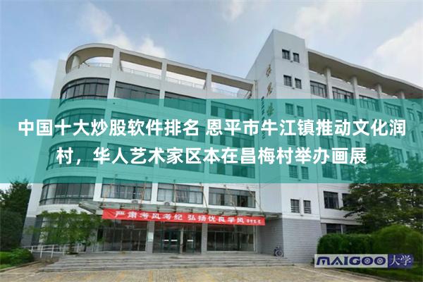 中国十大炒股软件排名 恩平市牛江镇推动文化润村，华人艺术家区本在昌梅村举办画展