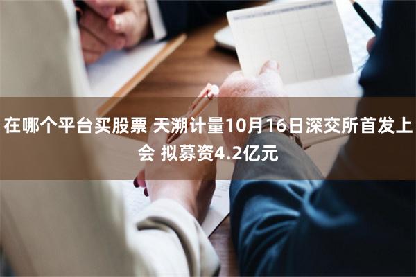 在哪个平台买股票 天溯计量10月16日深交所首发上会 拟募资4.2亿元