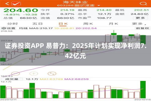 证券投资APP 易普力：2025年计划实现净利润7.42亿元
