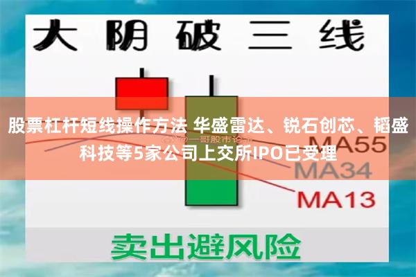 股票杠杆短线操作方法 华盛雷达、锐石创芯、韬盛科技等5家公司上交所IPO已受理