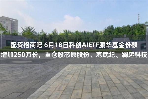 配资招商吧 6月18日科创AIETF鹏华基金份额增加250万份，重仓股芯原股份、寒武纪、澜起科技