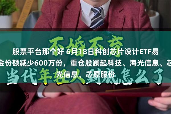股票平台那个好 6月18日科创芯片设计ETF易方达基金份额减少600万份,重仓股澜起科技、海光信息、芯原股份