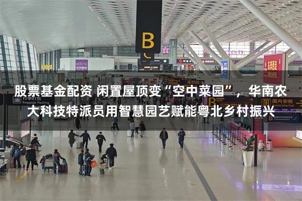 股票基金配资 闲置屋顶变“空中菜园”,华南农大科技特派员用智慧园艺赋能粤北乡村振兴