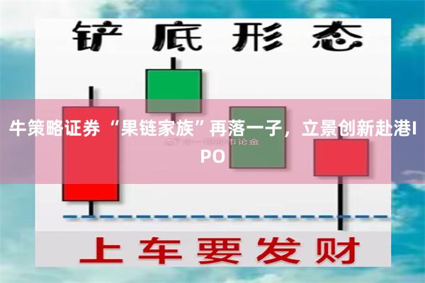 牛策略证券 “果链家族”再落一子，立景创新赴港IPO