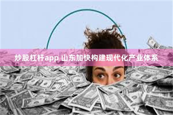炒股杠杆app 山东加快构建现代化产业体系