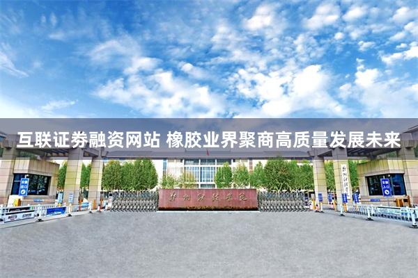 互联证劵融资网站 橡胶业界聚商高质量发展未来
