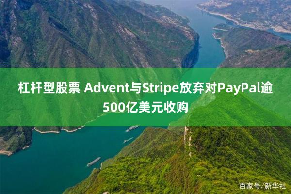杠杆型股票 Advent与Stripe放弃对PayPal逾500亿美元收购